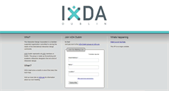 Desktop Screenshot of ixd.ie