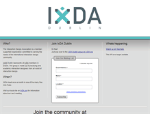 Tablet Screenshot of ixd.ie